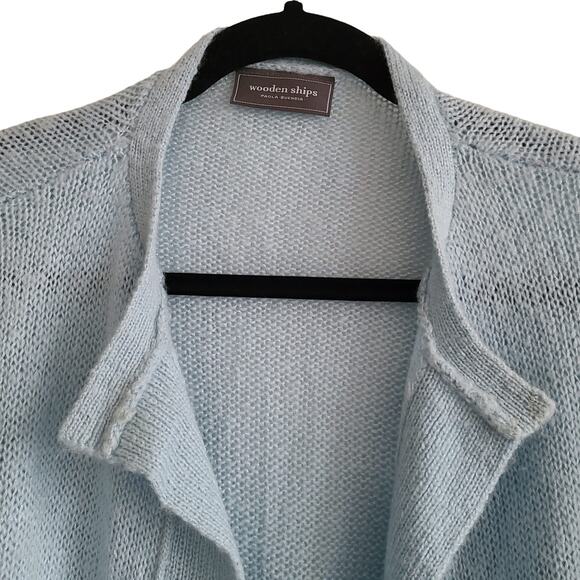 WOODEN SHIPS Paola Buendia‎ Open Front Bell Sleeve Cardigan Women's S/M - Picture 4 of 10